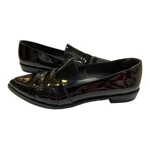 STUART WEITZMAN Black Patent Leather Losfer Size 10.5